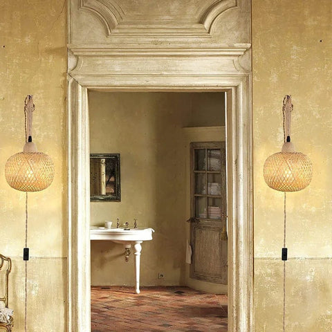 applique murale salon bois