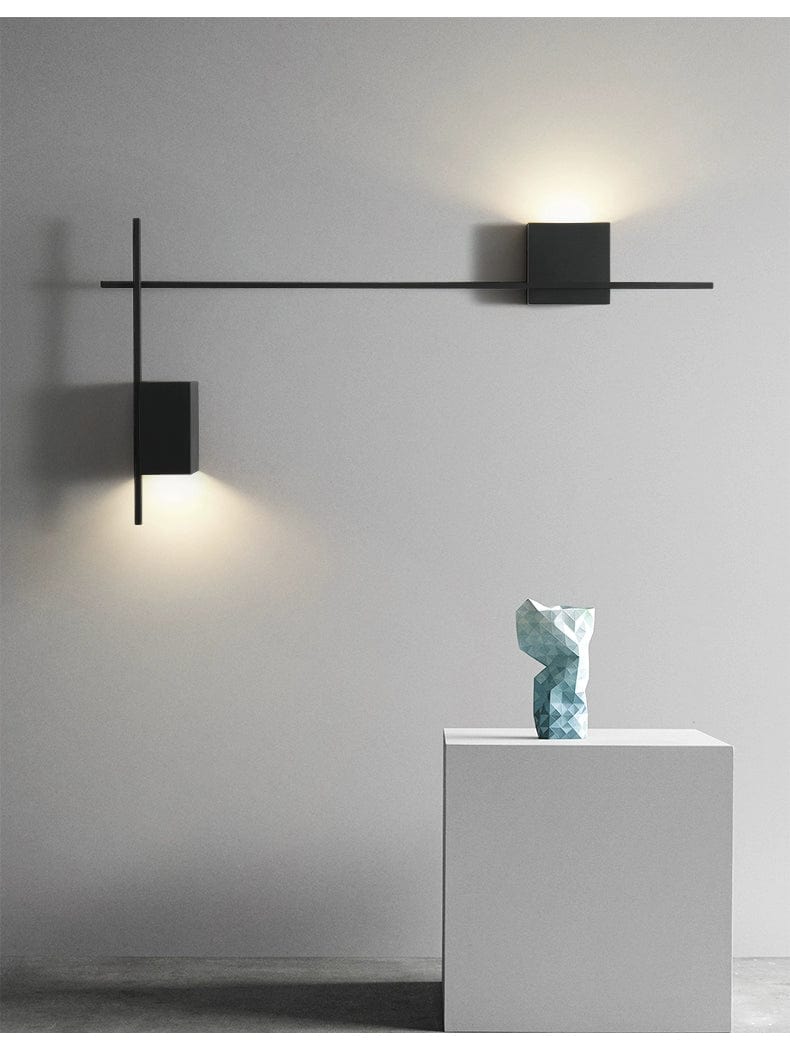 applique murale salon moderne noire art