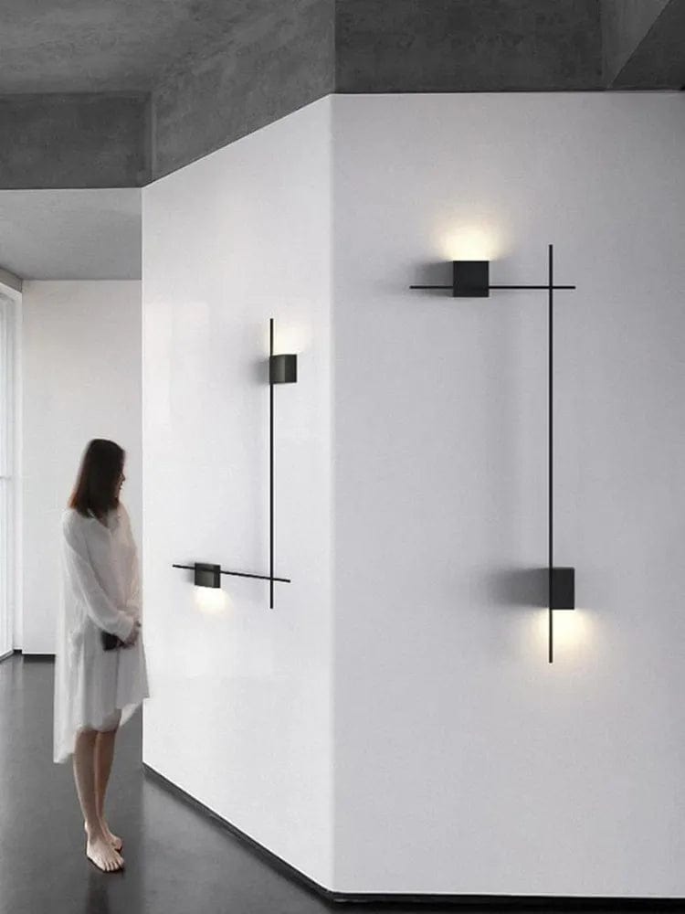applique murale salon moderne noire elegant