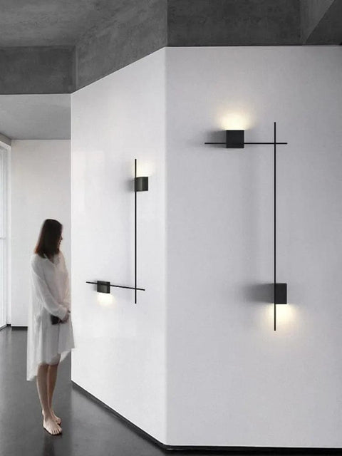 applique murale salon moderne noire elegant