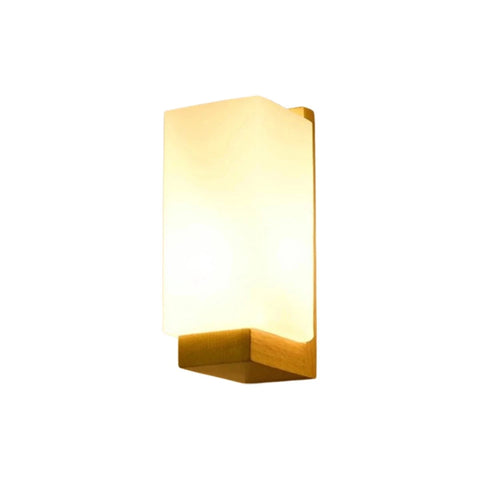 appliques verre et bois 