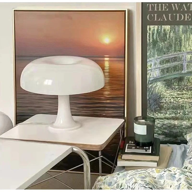 lampe champignon blanche
