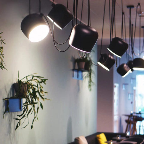 lampe industrielle noire
