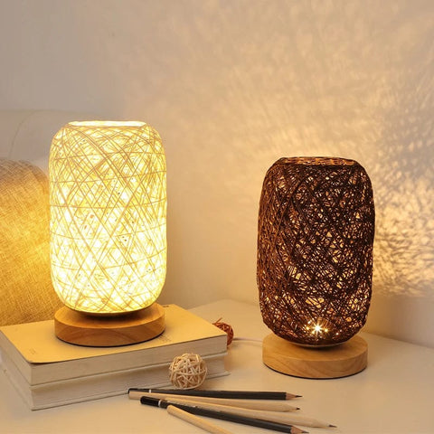 des lampes en rotins