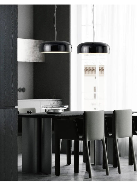 plafonniers nordiques noirs cuisine