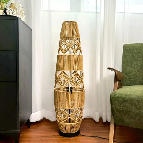 Lampadaire sur Pied Rotin - WOODY