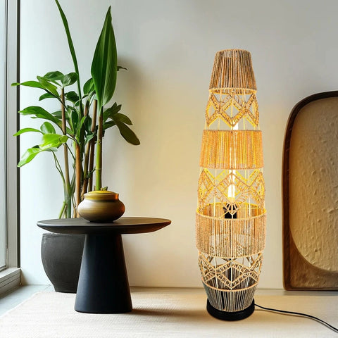 Lampadaire sur Pied Rotin - WOODY