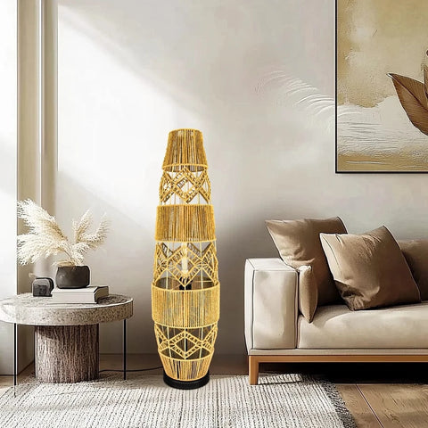 Lampadaire sur Pied Rotin - WOODY