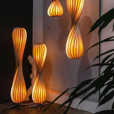 lampadaire bois salon