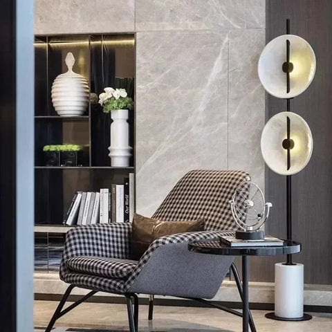 lampadaire en marbre pied