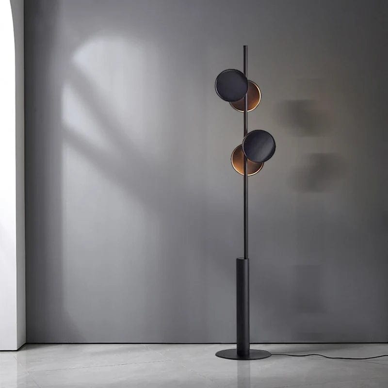 lampadaire led design noir