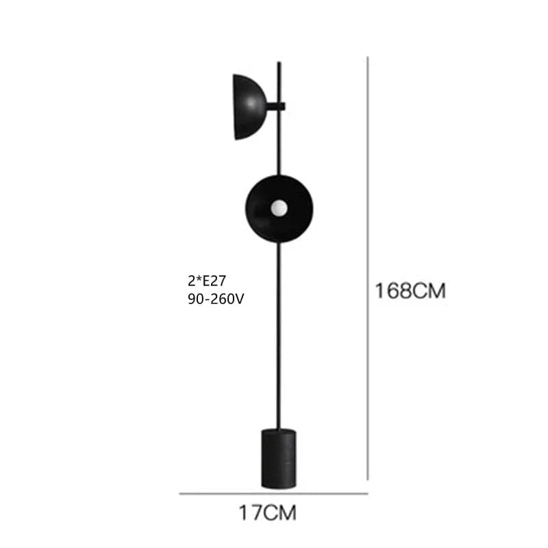 lampadaire minimaliste dimension