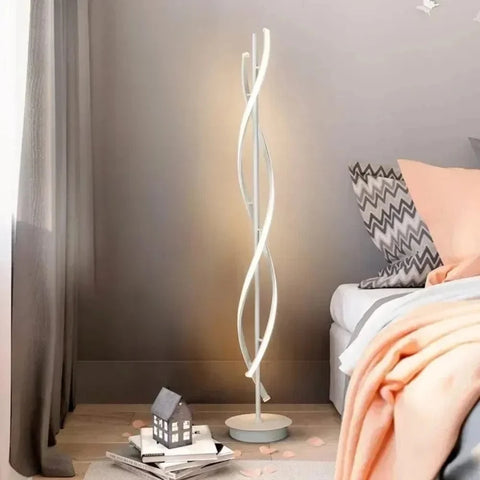lampadaire moderne design blanc chambre