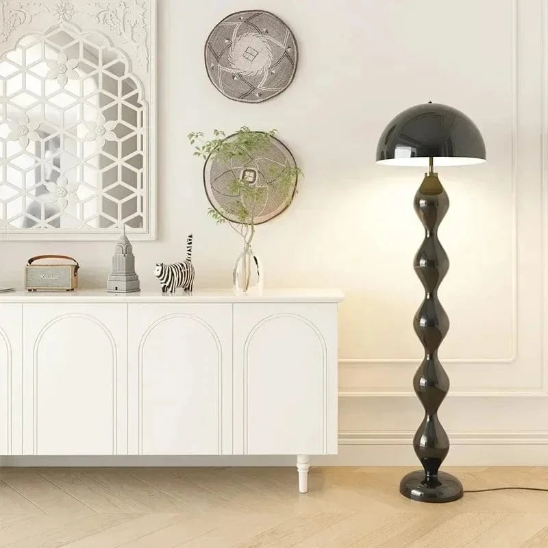 lampadaire moderne salon noir