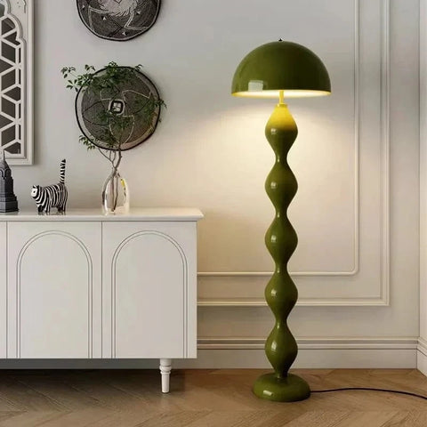 lampadaire moderne salon vert