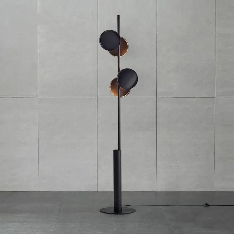 lampadaire noir design led