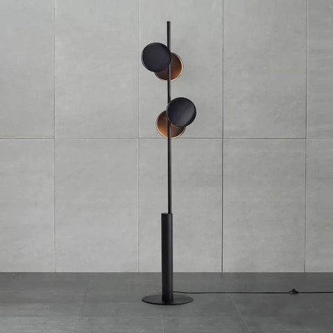 lampadaire noir design led