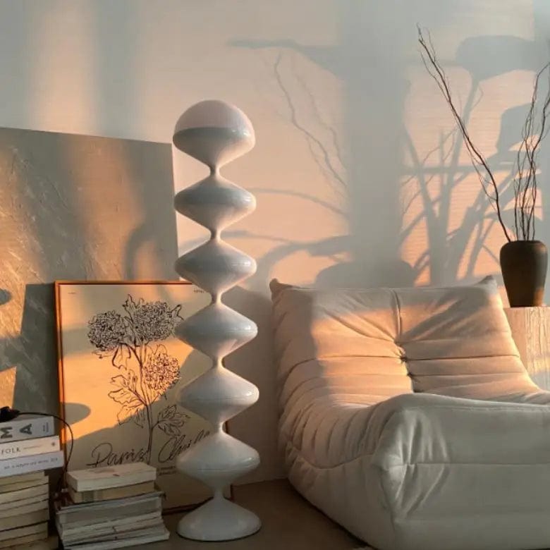 lampadaire salon scandinave blanc