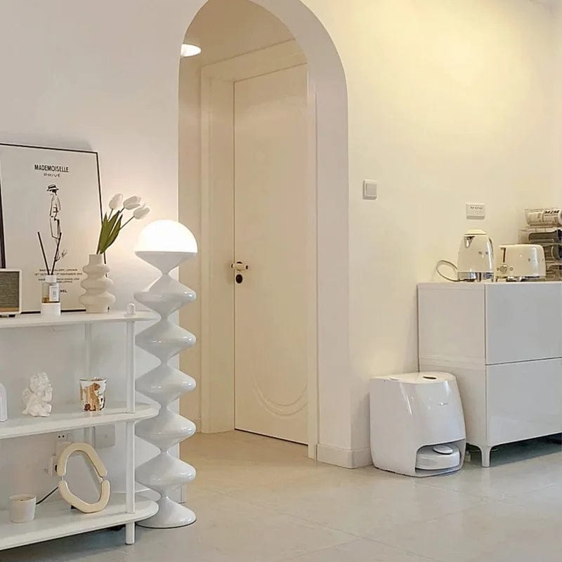 lampadaire scandinave blanc