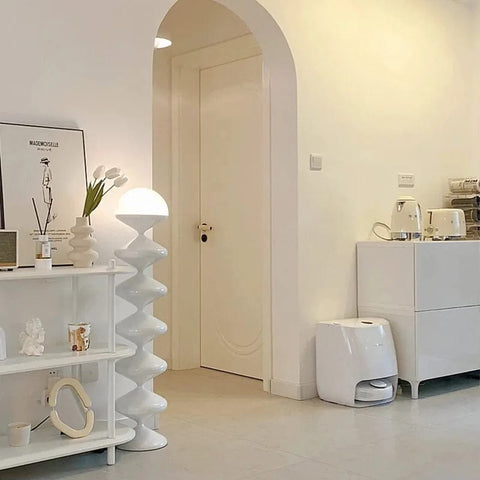 lampadaire scandinave blanc