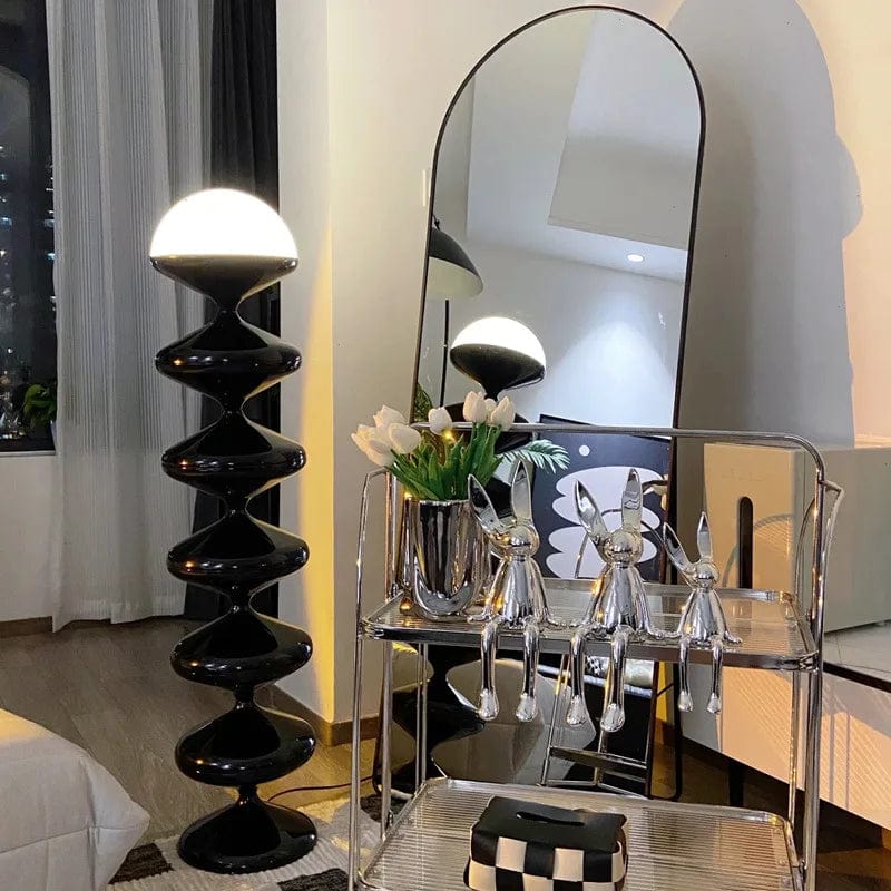 lampadaire scandinave noir