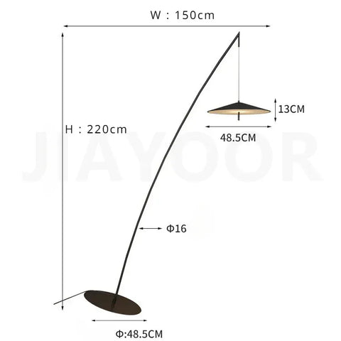 lampadaire sur pied design dimensions
