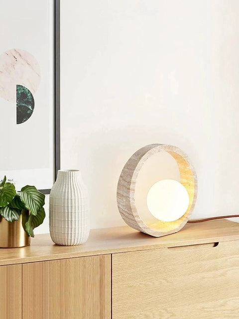 Lampe travertin - LOUISE