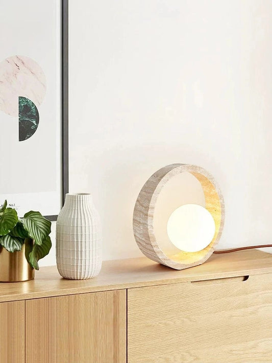 Lampe travertin - LOUISE