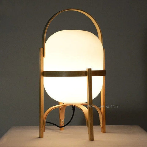 lampe de chevet bois 