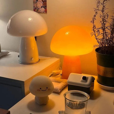 lampe champignon blanc