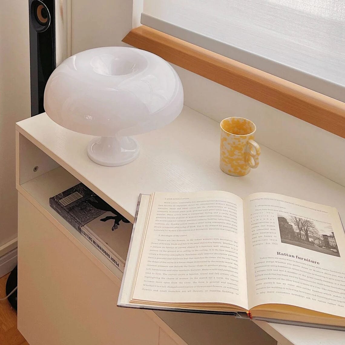 lampe champignon blanche