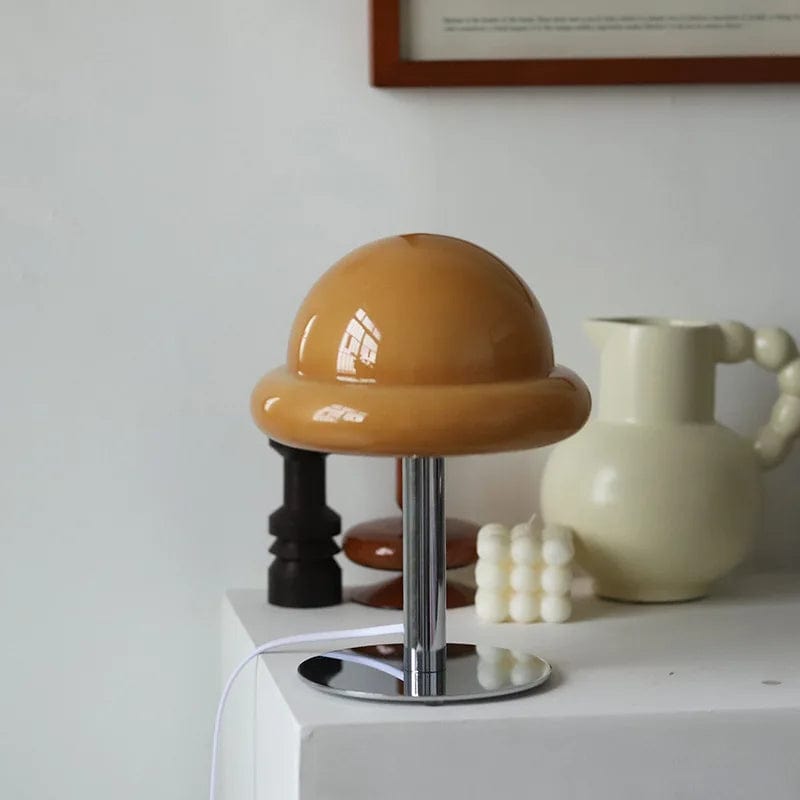 lampe champignon marron