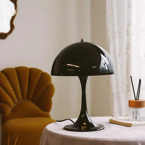 lampe champignon noire design