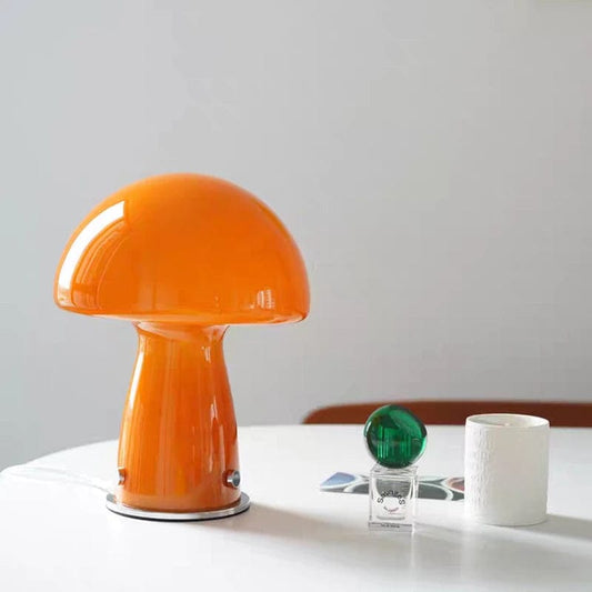 lampe champignon orange