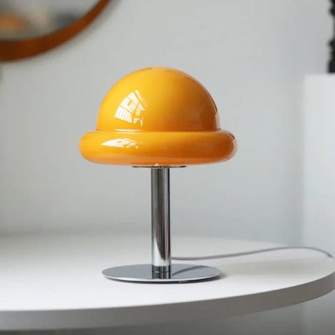 lampe champignon orange