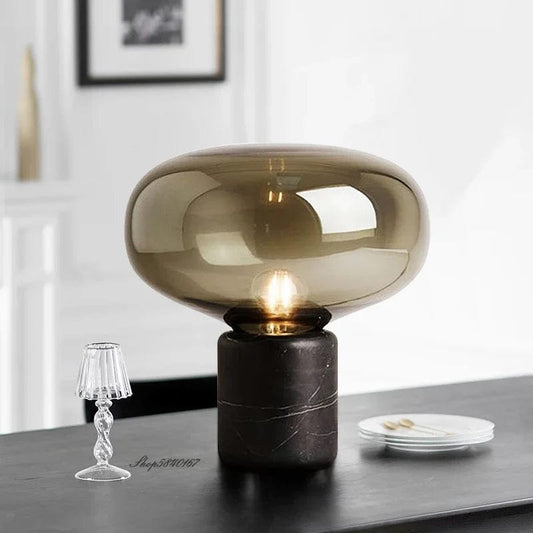 lampe de chevet design en verre