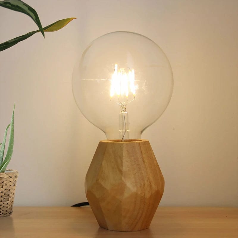 lampe de chevet en bois 