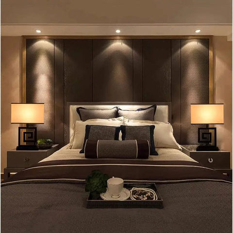 lampe de chevet en fer hotel