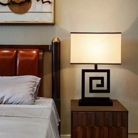 lampe de chevet hotel noire