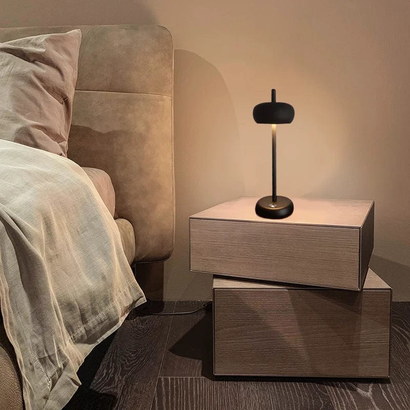 lampe de chevet noire