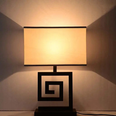 lampe de chevet rétro noire 