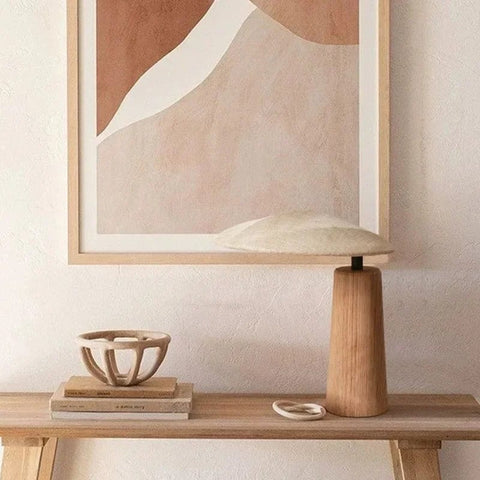 lampe de chevet en bois 