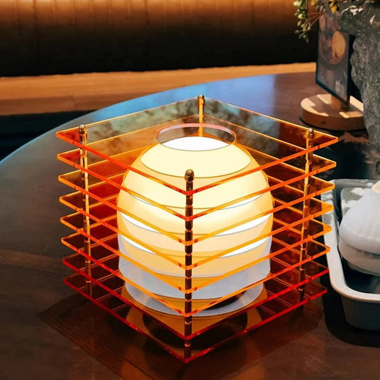 lampe de table rechargeable orange