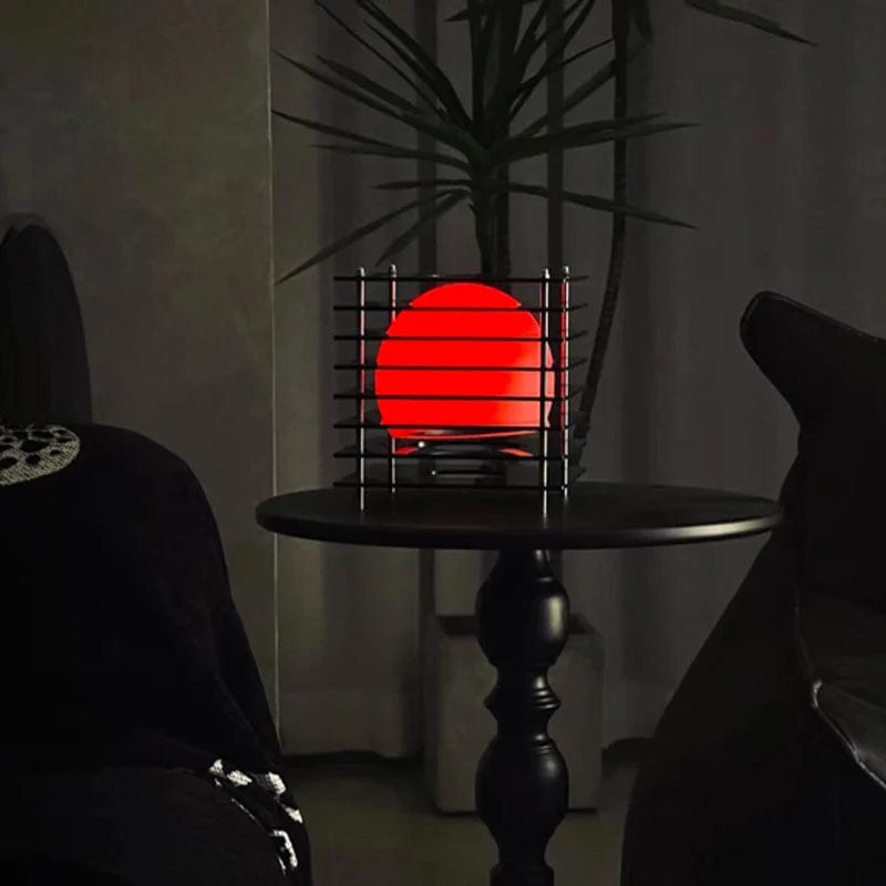 lampe de table rechargeable rouge
