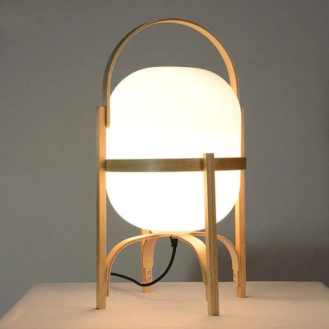 lampe de chevet bois 