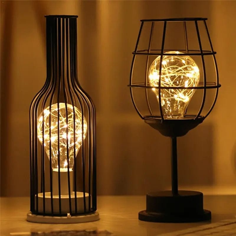 lampe en forme de bouteille