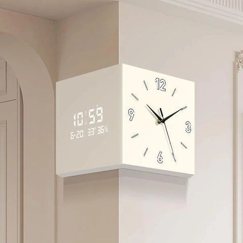 lampe horloge blanche