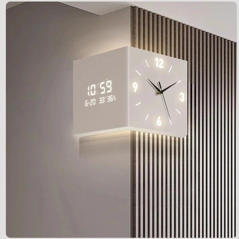 lampe horloge grise