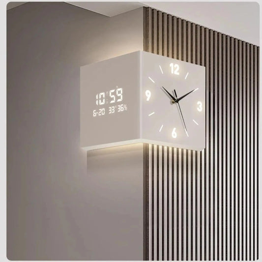 lampe horloge grise