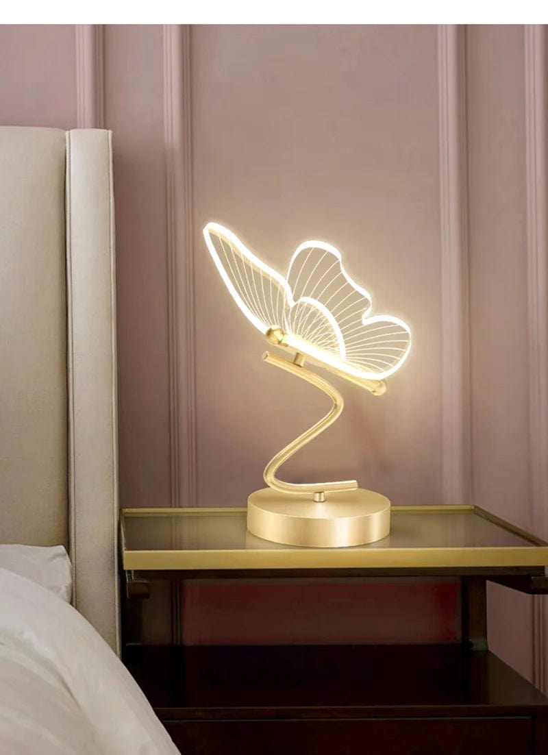 lampe papillon dans chambre